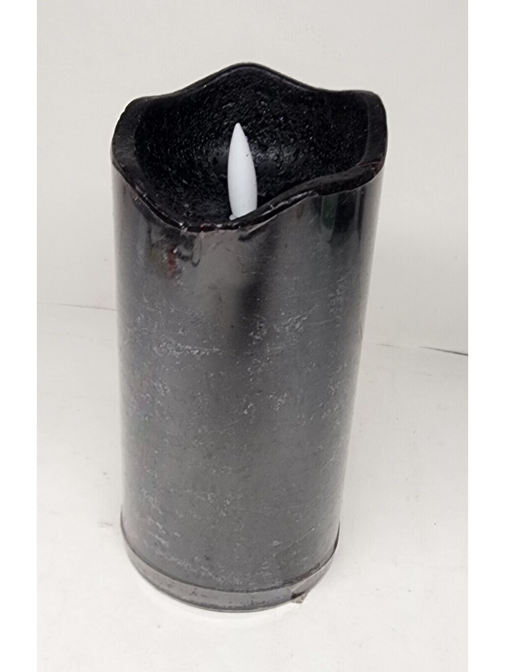 Halloween LED Candle Decor 6”H x 3”Diameter - Black - NEW